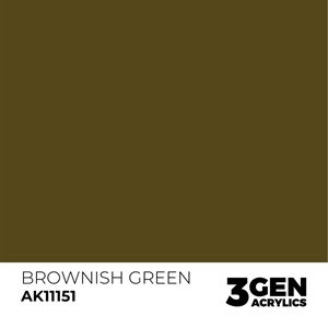 AK 3rd Generation Acrylics - Brownish Green