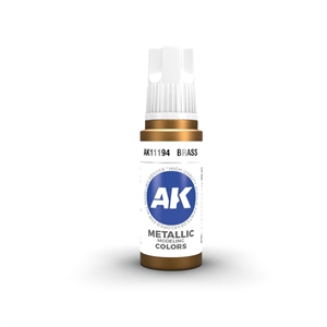 AK 3rd Generation Acrylics - Brass Metallic