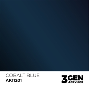 AK 3rd Generation Acrylics - Cobalt Blue Metallic