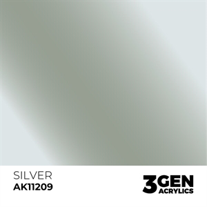AK 3rd Generation Acrylics - Silver Metallic