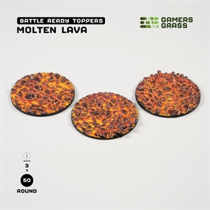 Gamers Grass - Base Toppers, Molten Lava 3Stk.