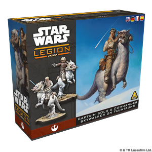 Star Wars: Legion - Cptn Solo & Cmder Skywalker on Tauntaun