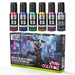 Green Stuff World - FarbSet Metallic, Vivid Colors
